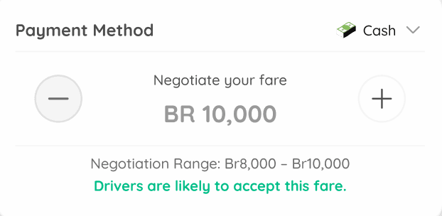 Negotiate Fare